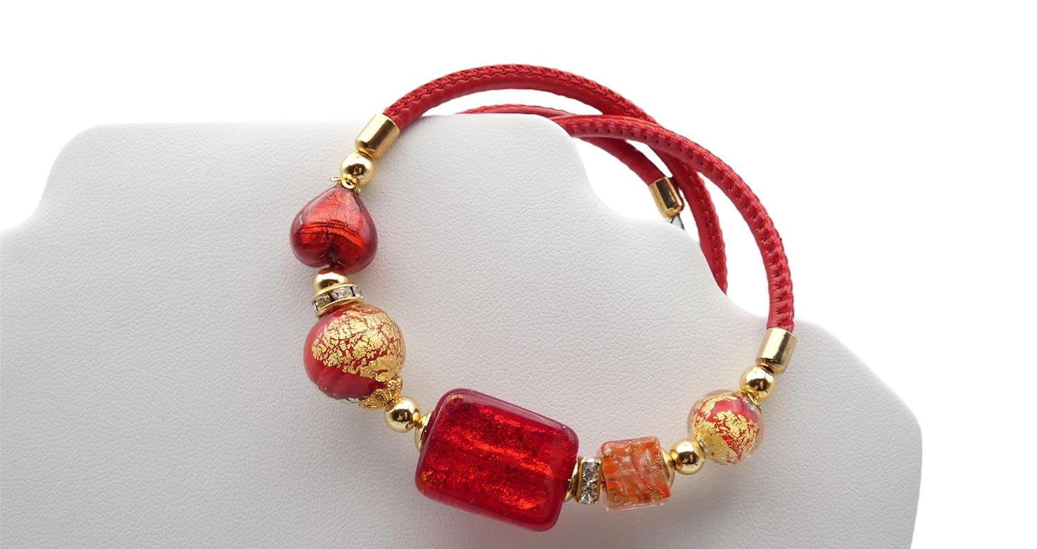 Bracciale con perle in vetro di Murano - Rossi & Rossi - Bottega Rossi e Rossi